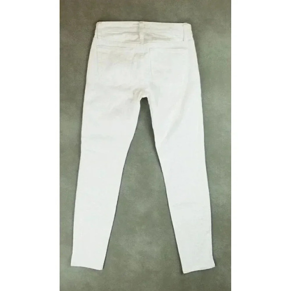 Joe's Jeans Wild 24X27 Women's White On White Cheetah Print The High Water Jeans - Picture 1 of 10